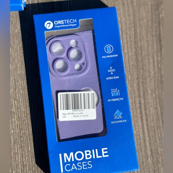 IP 14 Pro Heavy Duty, 2pc Tempered Glass, Slim Purple Phone Case- NEW - Picture 2 of 6